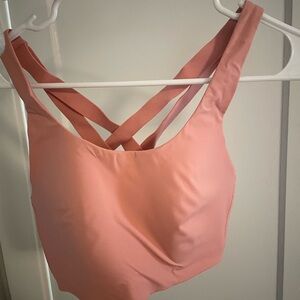 Lululemon Athletica Coral Cross-Back Sports Bra